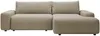 Vente-unique - DAVISO Sofa Stoff Schokoladenbraun - B 162 cm x H 87 cm x L 264 cm Bild 2