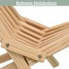 Skandinavisches Gartenmöbelset Holz ENNO - 3 tlg. aus Kiefernholz | 2x Liegestuhl 1x Beistelltisch | Balkontisch mit Stühlen Wetterfest Terrasse Bild 4