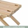 Skandinavisches Gartenmöbelset Holz ENNO - 3 tlg. aus Kiefernholz | 2x Liegestuhl 1x Beistelltisch | Balkontisch mit Stühlen Wetterfest Terrasse Bild 5