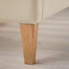 Polsterbett Doppelbett Stoffbett Bettgestell 140 x 200 Bett Beige Bild 5