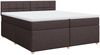 vidaXL Boxspringbett mit Matratze Dunkelbraun 200x200 cm Stoff 3289090 Bild 3