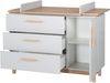 roba Wickelkommode 'Caro' - inkl. Wickelansatz - Soft-Close - Wickelhöhe 94 cm - Lichtgrau / Goldeiche Bild 5