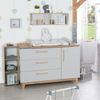 roba Wickelkommode 'Caro' - inkl. Wickelansatz - Soft-Close - Wickelhöhe 94 cm - Lichtgrau / Goldeiche Bild 2