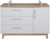 roba Wickelkommode 'Caro' - inkl. Wickelansatz - Soft-Close - Wickelhöhe 94 cm - Lichtgrau / Goldeiche Bild 3