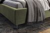 KAWOLA Bett ANNY Polsterbett Kopfteil niedrig Velvet olivgrün 180x200cm Bild 4