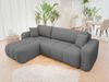 Mirjan24 'Furyn' Ecksofa mit Bettkasten und Schlaffunktion, L-Form, dunkelgrau, 244 x 145 x 82 cm Bild 3