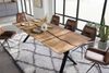 Esstisch Mango 260x100x76 natur lackiert / Epoxid schwarz, ausgestellte X-Beine anthrazit matt EPOXY Bild 2