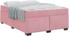 vidaXL Bettrahmen mit Matratze Rosa 140 x 200 cm Stoff 3399295 Bild 2