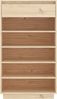 vidaXL Schuhregal 60x34x105 cm Massivholz Kiefer 813550 Bild 5