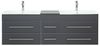 Badmöbel Milano XL 172cm Doppel- Waschtisch SoftClose anthrazit : Anthrazit Bild 3