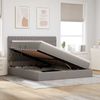 vidaXL Aufbewahrungsbett mit Matratze Taupe 160 x 200 cm Stoff 3371856 Bild 4