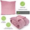 Wohndecke Flauschige Cord Kuscheldecke Sherpa Fell Sofadecke, heimtexland, 150x200 I extra dick I warm I kuschelig weich I fusselfrei Bild 4