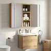 vidaXL Badezimmer-Wandschrank Kunsthandwerk Eiche 20 x 10 x 50 cm 889286 Bild 4