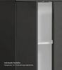 mokebo® Mehrzweckschrank 60 cm Breite 'Der Kurze', kurzer Schrank in Grau BZW. Schwarz Matt aus Holz, grifflose Öffnung, funktionaler Aktenschrank, Made in Germany | Anthrazit Bild 3