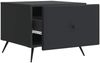 vidaXL Couchtisch mit Schubladen Schwarz 49 x 50 x 40 cm Holzwerkstoff 895656 Bild 3
