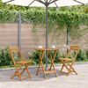 vidaXL Klappbarer Gartentisch 70 cm Massivholz Akazie 313596 Bild 1