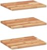 vidaXL Schweberegale 3 Stk. 60x30x2 cm Massivholz Akazie Ölbehandelt 3279529 Bild 2
