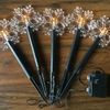 LED-Leuchtstäbe Schneeflocke 5er-Set warmweiß, IP44, Batterie mit Timer Bild 3