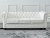 Vente-unique - Ledersofa 3-Sitzer - Büffelleder - Weiß - CHESTERFIELD Bild 5