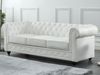 Vente-unique - Ledersofa 3-Sitzer - Büffelleder - Weiß - CHESTERFIELD Bild 2