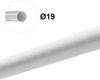 MDEKOR Gardinenstange Gardinenrohr aus Metall – Stahlrohr für Stangen Ø 16, 19 & 25 mm, Ø 19 mm Weiß Glänzend, Länge 120 cm Bild 4