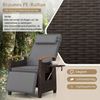 COSTWAY Gartenliege, 1 St, Gartensessel mit Liegefunktion, Kissen, Tisch, verstellbar Bild 4