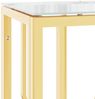 vidaXL Konsolentisch Golden 70x30x70 cm Edelstahl und Glas 350034 Bild 5