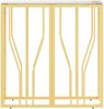 vidaXL Konsolentisch Golden 70x30x70 cm Edelstahl und Glas 350034 Bild 3