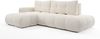 AX LIVING Ecksofa mit Schlaffunktion Beige – Hosio 288cm Breit Links Bild 3