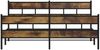 vidaXL Metallbett ohne Matratze Räuchereiche 183x213 cm 3308467 Bild 4