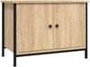 vidaXL TV-Schrank mit Türen Sonoma-Eiche 60 x 35 x 45 cm Holzwerkstoff 826296 Bild 2