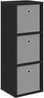 vidaXL Sideboard Schwarz Eichen-Optik 30,5 x 27 x 84,5 cm 8000557 Bild 2