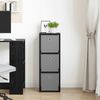 vidaXL Sideboard Schwarz Eichen-Optik 30,5 x 27 x 84,5 cm 8000557 Bild 3