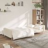 vidaXL Schlafsofa 2-Sitzer Creme Stoff 375730 Bild 3
