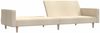 vidaXL Schlafsofa 2-Sitzer Creme Stoff 375730 Bild 4