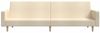 vidaXL Schlafsofa 2-Sitzer Creme Stoff 375730 Bild 5