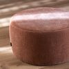 Bronx71 Hocker Chloe rund Chenille rosa ø70 cm Bild 3