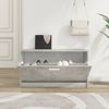 vidaXL Schuhbank Betongrau 80x24x45 cm Holzwerkstoff 342642 Bild 3