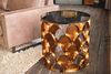 KAWOLA Beistelltisch MEDINA Couchtisch Tisch Glas Gestell rosé gold 60 x 60 x 60 cm Bild 1