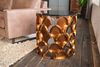 KAWOLA Beistelltisch MEDINA Couchtisch Tisch Glas Gestell rosé gold 60 x 60 x 60 cm Bild 2