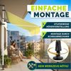 tillvex Balkonmarkise Gelenkarm Markise Klemmmarkise Sonnenmarkise Balkon ohne Bohren Gelb/Weiß 150 cm Bild 2