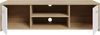 FORTE Quadro TV-Unterschrank, Holzwerkstoff, Beige/Weiß, 136 x 39 x 52,7 cm Bild 4