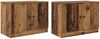 vidaXL Stauraum-Schranks für Hochbett 2 Stk. Altholz 66 x 35 x 48 cm 893721 Bild 4