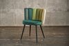 KAWOLA Stuhl JADA Esszimmerstuhl Velvet grün Fuß schwarz 86 x 55 x 59 cm Bild 2