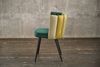 KAWOLA Stuhl JADA Esszimmerstuhl Velvet grün Fuß schwarz 86 x 55 x 59 cm Bild 4