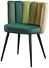 KAWOLA Stuhl JADA Esszimmerstuhl Velvet grün Fuß schwarz 86 x 55 x 59 cm Bild 3