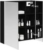 vidaXL Badezimmerspiegelschrank Schwarz Eichen-Optik 889240 Bild 3