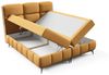 Boxspringbett Schlafzimmerbett CHARLIE PREMIUM 160x200cm Stoff Fibi Honiggelb Bild 4