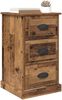 vidaXL Nachttisch Altholz 39 x 39 x 67,5 cm Holzwerkstoff 881340 Bild 3