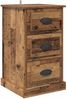 vidaXL Nachttisch Altholz 39 x 39 x 67,5 cm Holzwerkstoff 881340 Bild 2
